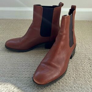 Kenneth Cole Reaction Brown leather Chelsea boots